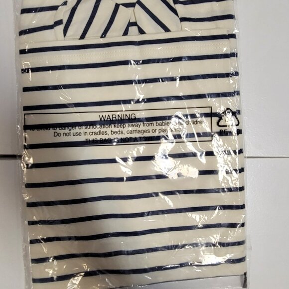 HANNA ANDERSSON Short Sleeve Pocket Striped Tee Tshirt Top - 130 (8) - (NEW) - Picture 4 of 5